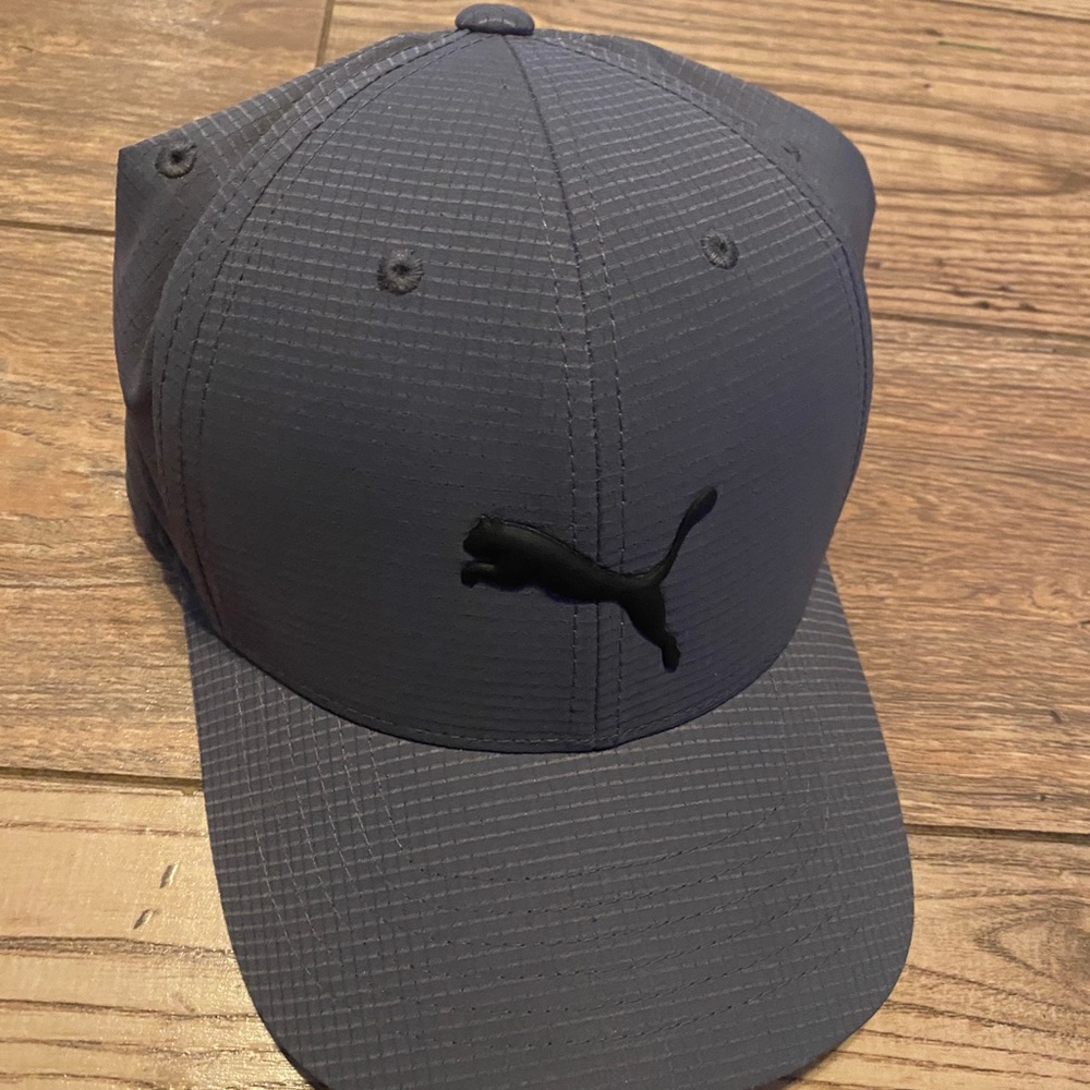 Puma L/XL Flex Fit Hat - Gray / Rare